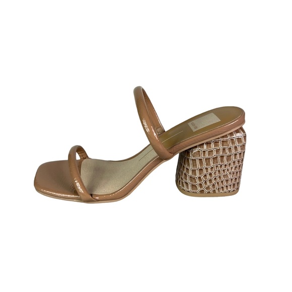 DOLCE VITA Block Heel Strappy Slip On Slide Sandals - Picture 2 of 10